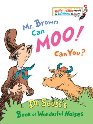 cover image of Mr. Brown Can Moo! Can You?